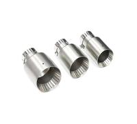 Silencieux D'éChappement Pour VW Pour GTI Pour MK7 Pour Golf 7 Buse D'échappement Maille En Nid D'abeille Silencieux De Voiture En Acier Inoxydable Mat(IN 54mm-Out 114mm)