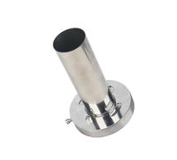 Silencieux D'échappement Rond Amovible En Acier Inoxydable Argenté Universel 3,5" / 4" / 4,5"(4 Unadjustable)