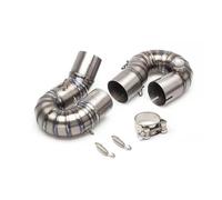 Silencieux D'échappement sans Lacet Modifié pour CBR1000, pour CBR 1000 2008 - 2016, Tube Central De Connexion pour Motocross D'échappement Tuyaux(Titanium Alloy)