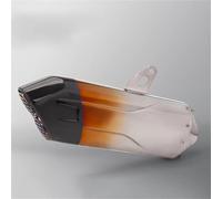 Silencieux d'échappement Silencieux D'échappement Moto 51 Mm en Titane pour Y-AMAHA R7, R6, pour H-Onda CBR650, pour Kawasaki Z400(Orange)