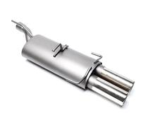 Silencieux d'échappement sport en acier 2x76 mm rond perlé avec ABE pour type F-CC E-CC - Sans enregistrement - 1034169