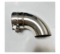 Silencieux D'échappement Tuyau D'échappement De Voiture Pièces Automobiles Suppresseur De Tuyau D'échappement Raccord De Coude De Sortie D'échappement En Acier Inoxydable Connecteur D'échappement(51mm