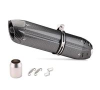 Silencieux D'échappement Universel 51mm Moto Pour Yamaha FZ6N R1 R3 Accessoires Remplacement Modifiés Acier Inoxydable(TYPE-H 470MM)
