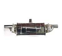Silencieux D'échappement Universel Valve Variable Avec Télécommande Pompe Vide Forme T Une Entrée Deux Sorties 51/63/76 Mm Extrémités(63MM(2.5Inch))