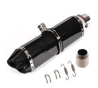 Silencieux d'échappement universels de moto 38-51mm Texture en fibre de carbone noire Tuyau d'échappement arrière En acier inoxydable Éliminateur de bruit Moto DB Killer pour ATV Scooter (B)