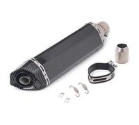 Silencieux d'échappement universels de moto 38-51mm Texture en fibre de carbone noire Tuyau d'échappement arrière En acier inoxydable Éliminateur de bruit Moto DB Killer pour ATV Scooter (C)