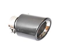 Silencieux d'échappement Voiture Embout de Silencieux d'échappement Universel en Acier Inoxydable, Bord biseauté Brillant, en Fibre de Carbone Tuyau Silencieux D'échappement Voiture(More Size)