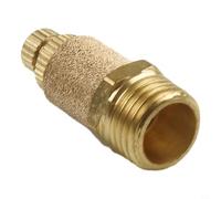 Silencieux d'électrovanne pneumatique en laiton réglable avec filetage 1/8, 1/4, 3/8, 1/2 pour un meilleur contrôle du bruit (1/4)