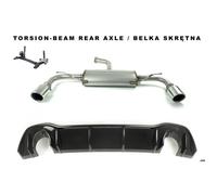 Silencieux Duplex Echappement Inox Ulter VW Golf 8 2019 a 2021 1.5TSI 100mm-36956653