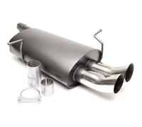 Silencieux echappement arriere Tuning Art 2x76mm DTM BMW 3er Serie E46