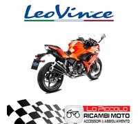 Silencieux Échappement Complet LeoVince GP DUALS Inox Kawsaki Ninja 650 2017-
