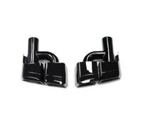 Silencieux Échappement Embout De Silencieux D'échappement En Acier Inoxydable 304 Pour Benz W212 E63 CLS W204, Lot De 2 Pièces(H Black)
