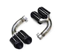 Silencieux Échappement Embout De Silencieux D'échappement En Acier Inoxydable Noir, Pour VW Pour Touareg 2.0t 3.0t (2019-2020), Accessoires De Voiture(3.0T Style A)