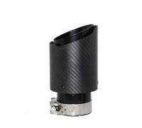 Silencieux Échappement Embout De Silencieux Universel Pour Voiture, Système D'échappement, Buse Droite En Acier Inoxydable, Noir Mat, Fiber De Carbone Tuyau D'échappement(63mm-114mm)