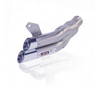 Silencieux IXIL Dual Hyperlow L2X inox / alu poli - Suzuki SFV 650 Gladius - XS8