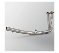 Silencieux échappement moto Pour XL750 Transalp 750 Collecteur D'échappement Moto Acier Inoxydable Avant Lien Intermédiaire Tuyau D'échappement Course Optionnelle(51MM Muffler)