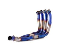 Silencieux Échappement Moto Silencieux Système Complet Échappement Avant Tube Lien Tuyau Connecter 51MM Slip on pour Y&amaha R6 2006-2016(Un)