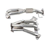 Silencieux Échappement Pour Accord 98-02 LS4 Combo 1998-2002 Pour Accord F23 DX LX EX L4 2.3L Collecteur D'échappement De Course En Acier Inoxydable Argenté