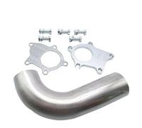 Silencieux Échappement Pour T3/T4 T04E 5 Boulons Bride 2.5 "pouces 63mm Turbo Tuyau D'échappement Décharge Joint Voiture Universel En Acier Inoxydable Tuyau D'échappement