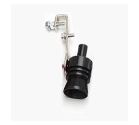 Silencieux Echappement S/M/L/XL Universel Moto Simulateur Sifflet Échappement Turbo Sifflet Tuyau Son Silencieux Souffler Voiture Style Tunning Tube D'échappement (Couleur : Silver XL)