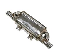 Silencieux Échappement Système D'échappement Voiture Silencieux À Valve À Vide Télécommande Échappement Variable Universel En Forme T Deux Deux Acier Inoxydable Tuyau D'échappement(51MM)