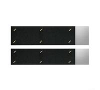 Silencieux en aluminium souple - Ajustement flexible (6,6 x 30 cm) | Lot de 2 pièces en aluminium, résistant aux intempéries, réduit les bruits d'impact, pour un environnement calme