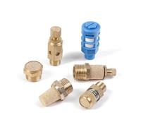 Silencieux en laiton BSL/SLM/SLL, électrovanne d'échappement à filetage externe, silencieux pneumatique à air(Short SLM,M5)