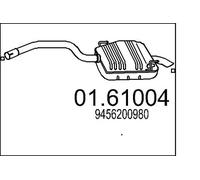 Silencieux final 01.61004 MTS pour FIAT LANCIA