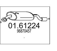 Silencieux final 01.61224 MTS pour CHEVROLET CAPTIVA