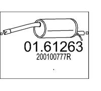 Silencieux final 01.61263 MTS pour DACIA DUSTER