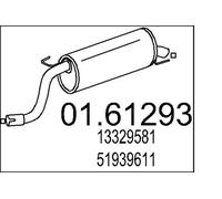Silencieux final 01.61293 MTS pour FIAT 500L