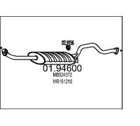 Silencieux final 01.94600 MTS pour MITSUBISHI PAJERO II