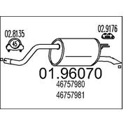 Silencieux final 01.96070 MTS