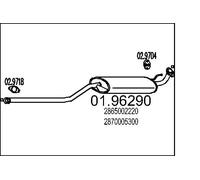 MTS 01.96290 Silencieux arrière