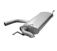 Silencieux final 03.117 ASMET pour VW GOLF V GOLF PLUS V GOLF VI