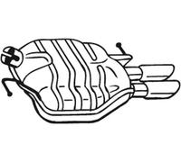 Silencieux final 105-031 BOSAL pour AUDI A4 B8 A4 B8 Avant A4 Allroad B8 A5