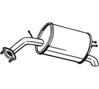 Silencieux final 128-007 BOSAL pour CHEVROLET SPARK