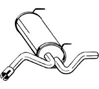 Silencieux final 128-021 BOSAL pour OPEL CHEVROLET