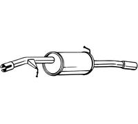 Bosal Silencieux arrière 135-123