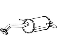 BOSAL Silencieux arrière 3351641451179