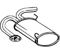 Silencieux final 145-191 BOSAL pour NISSAN X-TRAIL I