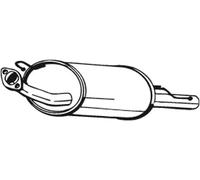 Silencieux final 145-341 BOSAL pour NISSAN ALMERA I