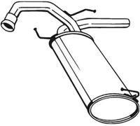 Silencieux final 148-171 BOSAL pour SUZUKI FIAT
