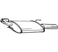 Silencieux final 154-327 BOSAL pour FORD PUMA