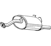 Silencieux final 163-729 BOSAL pour HONDA CRX III