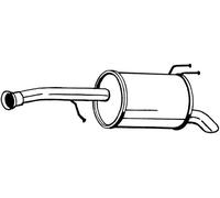 Silencieux final 165-073 BOSAL pour HYUNDAI i10 II