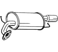 Silencieux final 171-055 BOSAL pour MAZDA 6 A trois volumes 6 Hatchback 6 Break