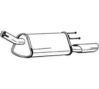 BOSAL 185-371 Silencieux arrière