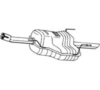 Silencieux final 185-437 BOSAL pour OPEL ASTRA G Décapotable ASTRA G Coupé