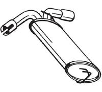 Silencieux final 185-495 BOSAL